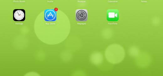 iOS 7, écran d'accueil